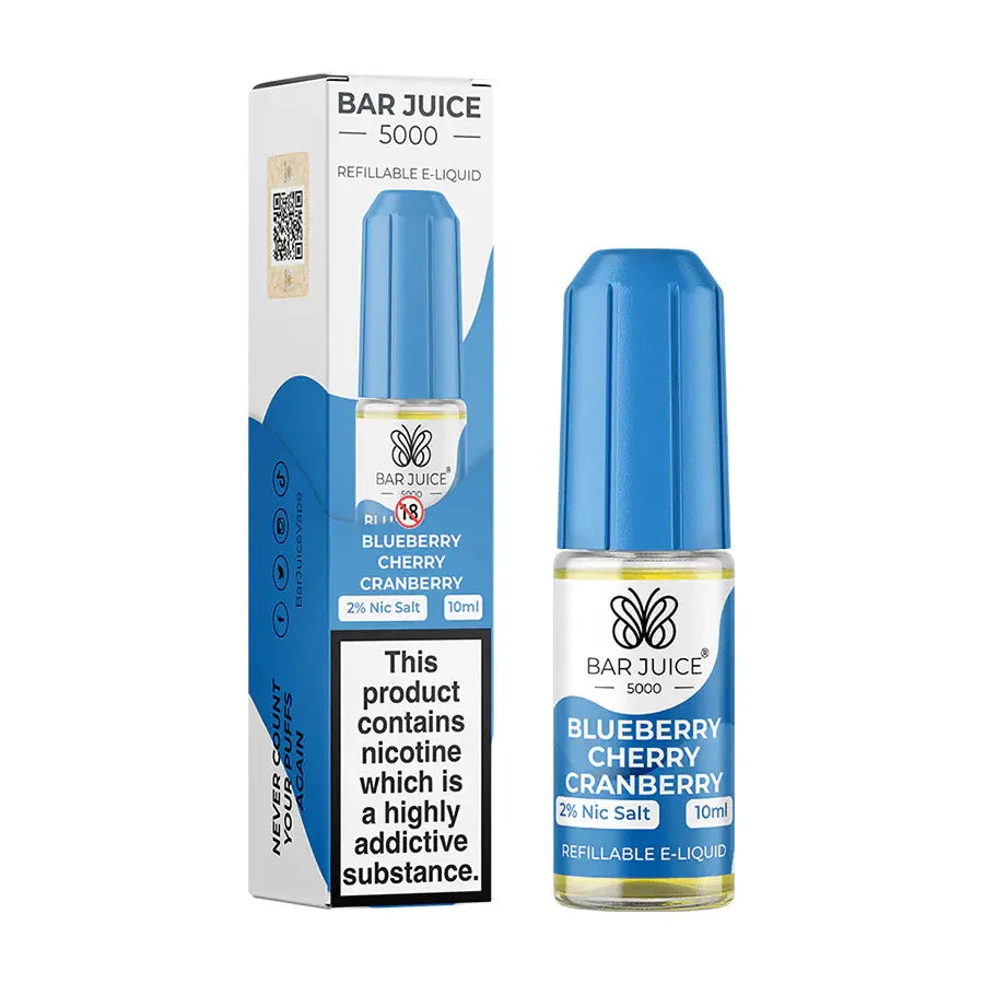 Bar Juice 5000 10ml Nic Salts E-liquids - Box of 10