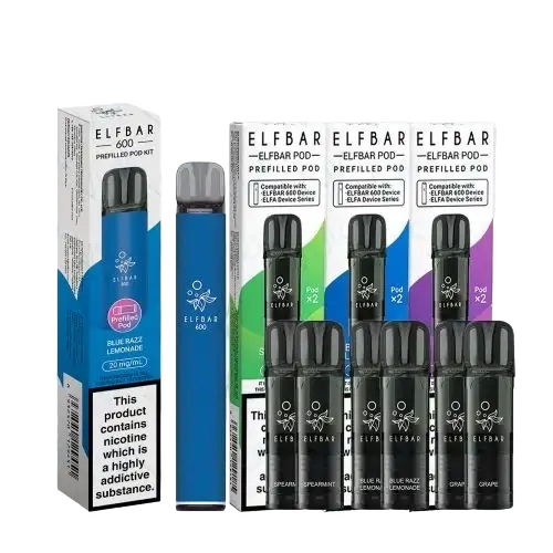 Elf Bar 600 Prefilled Pod Kit Bundle