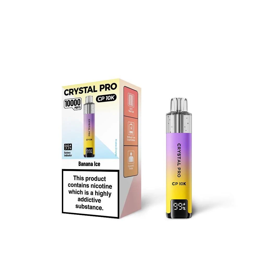 Crystal Pro 10000 (CP10K) Prefilled Vape Kit TPD Compliant - Box of 5