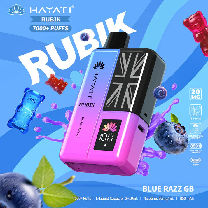 Hayati Rubik 7000+ Puffs Prefilled Kit - Box of 5