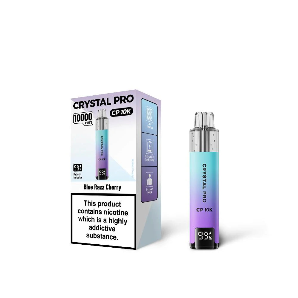 Crystal Pro 10000 (CP10K) Prefilled Vape Kit TPD Compliant - Box of 5
