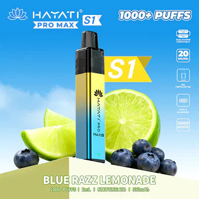 Hayati Pro Max+ S1 1000 Puffs Prefilled Kit - Box of 5