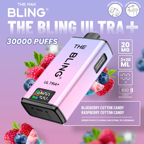 The Bling Ultra Plus 30k Puffs Prefilled Pod Vape - Box Of 5