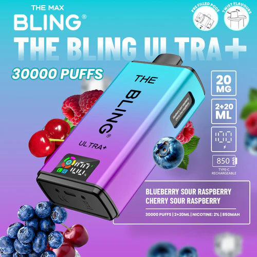 The Bling Ultra Plus 30k Puffs Prefilled Pod Vape - Box Of 5
