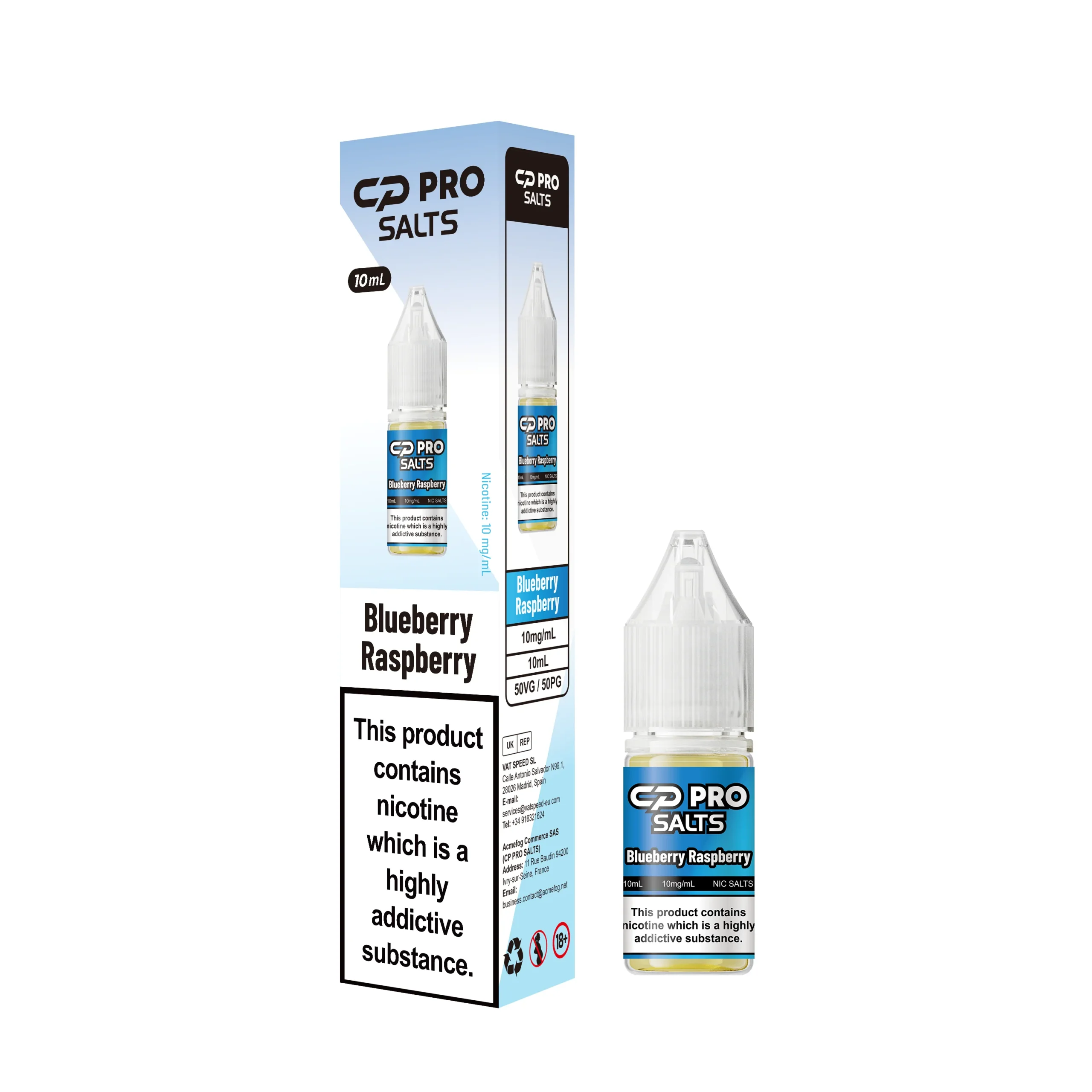 Crystal Pro CP Nic Salt E-Liquid - 10mg & 20mg - Box of 5