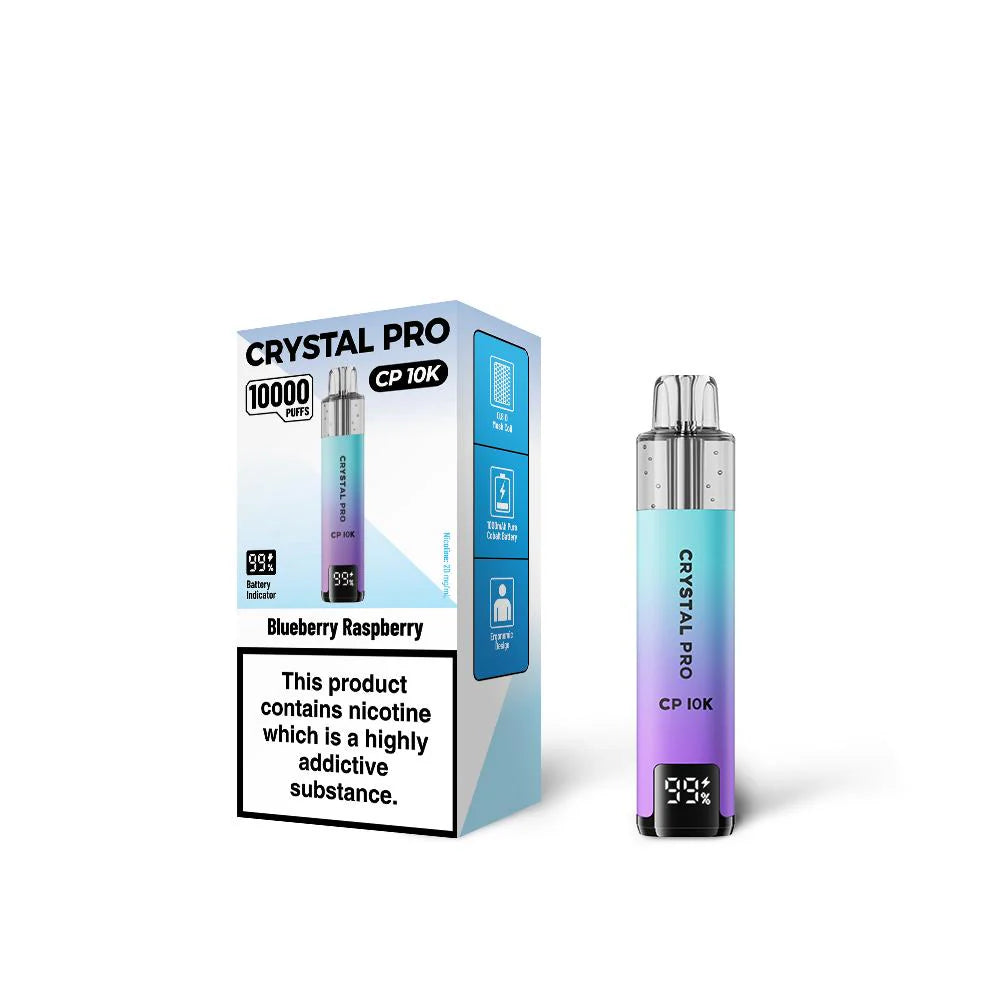 Crystal Pro 10000 (CP10K) Prefilled Vape Kit TPD Compliant - Box of 5