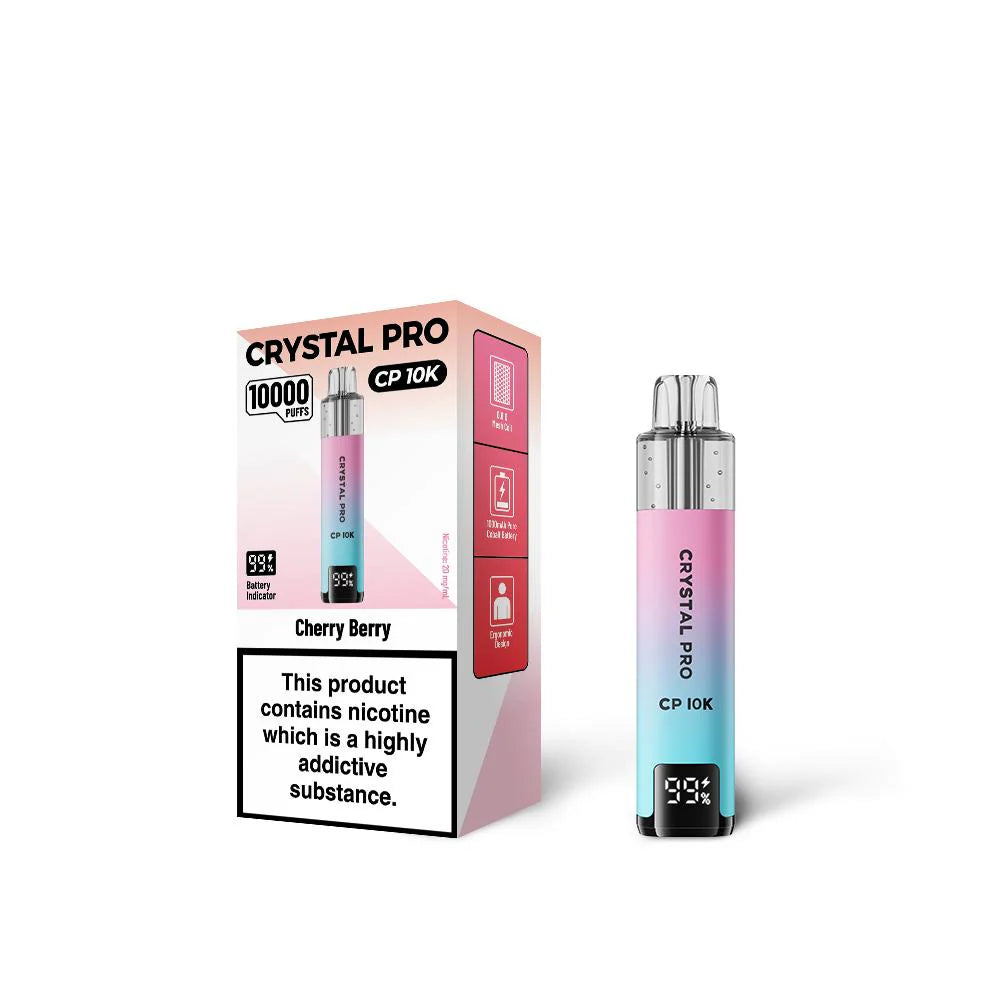 Crystal Pro 10000 (CP10K) Prefilled Vape Kit TPD Compliant - Box of 5