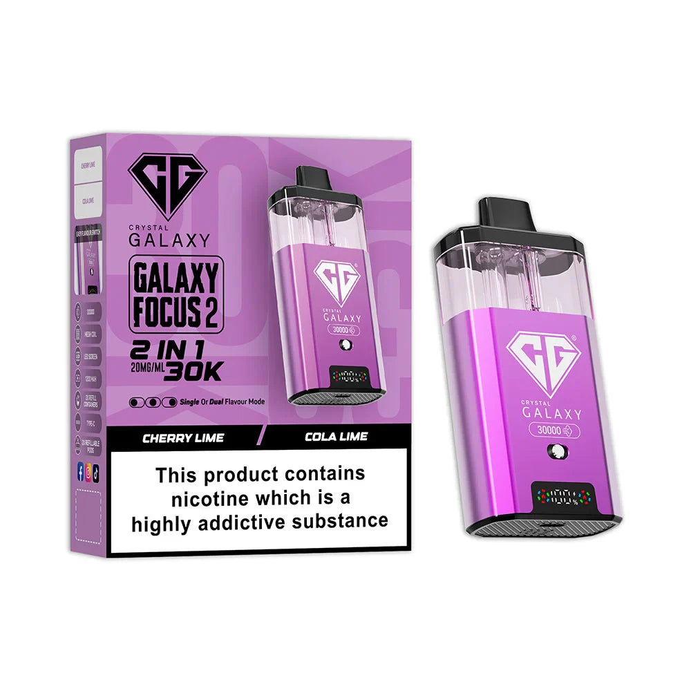 Crystal Galaxy Focus 2 30k Prefilled Vape Kit| TPD compliant