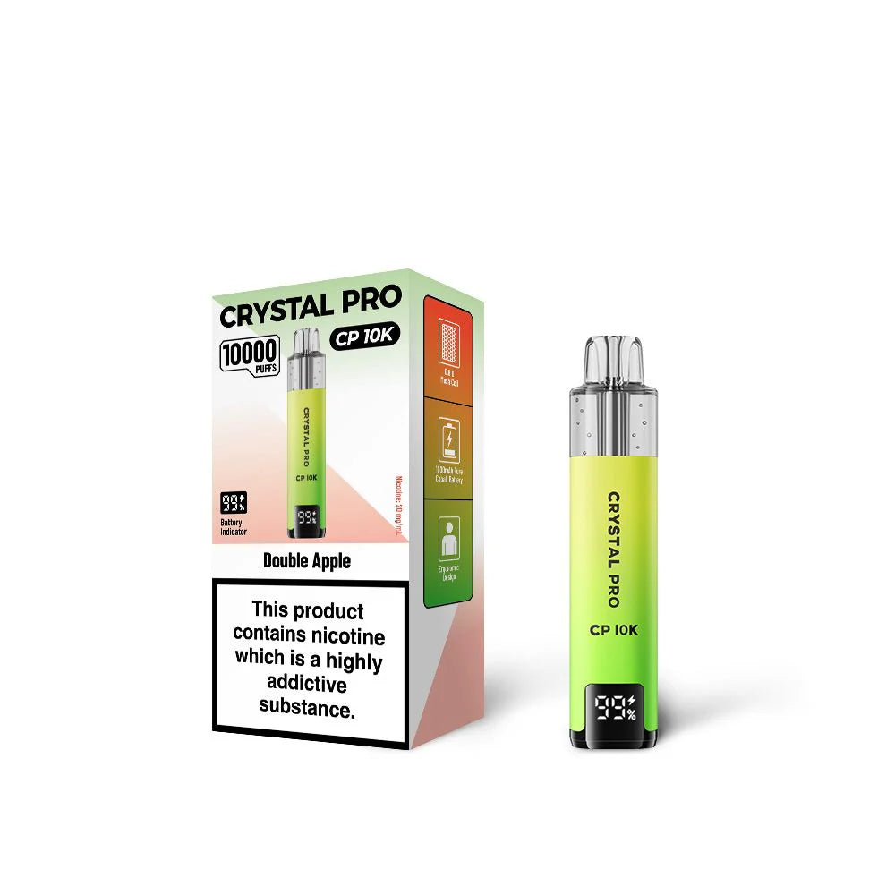 Crystal Pro 10000 (CP10K) Prefilled Vape Kit TPD Compliant - Box of 5