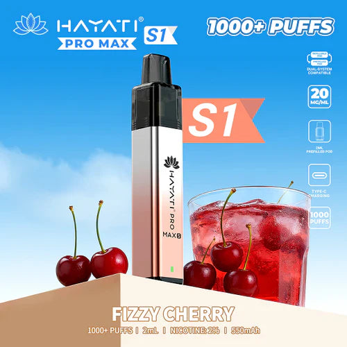 Hayati Pro Max+ S1 1000 Puffs Prefilled Kit - Box of 5