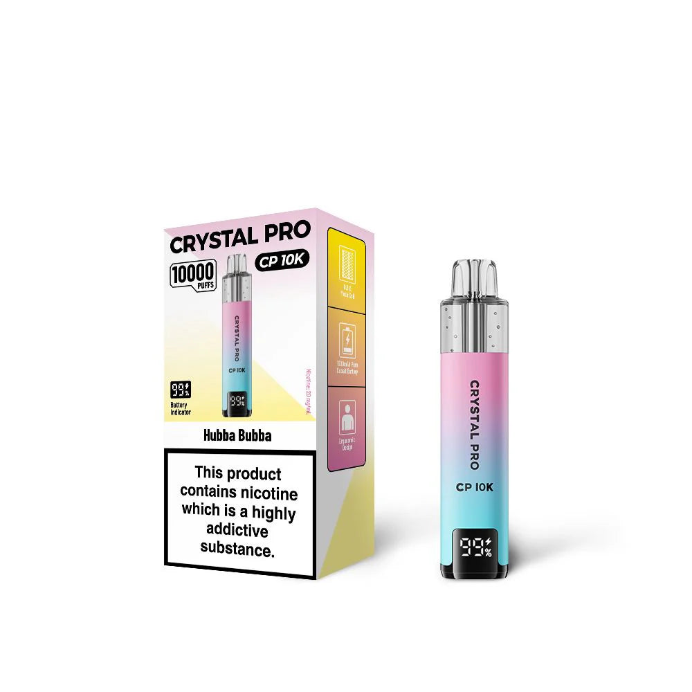 Crystal Pro 10000 (CP10K) Prefilled Vape Kit TPD Compliant - Box of 5