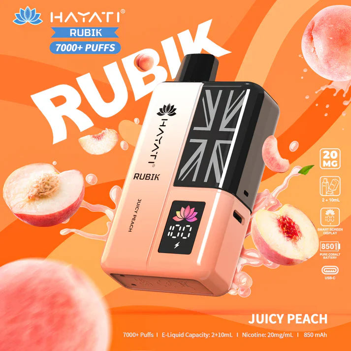 Hayati Rubik 7000+ Puffs Prefilled Kit - Box of 5