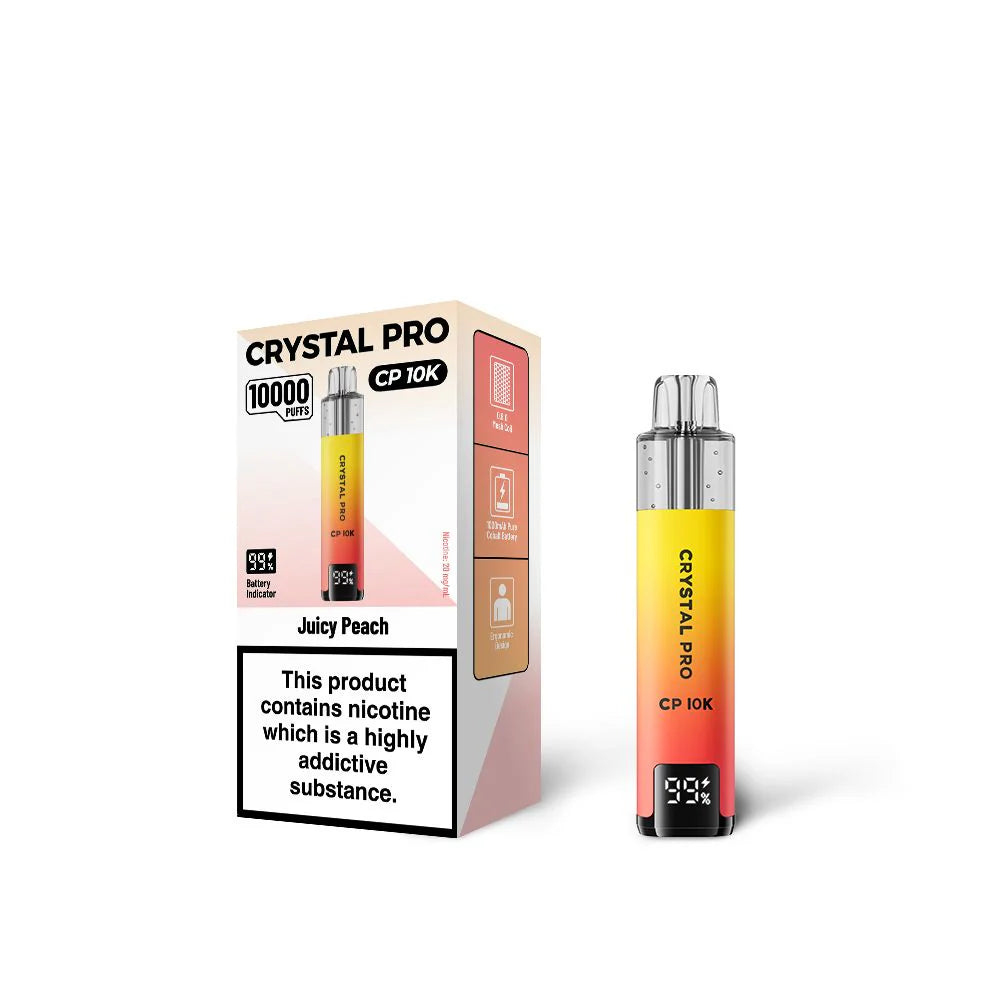 Crystal Pro 10000 (CP10K) Prefilled Vape Kit TPD Compliant - Box of 5