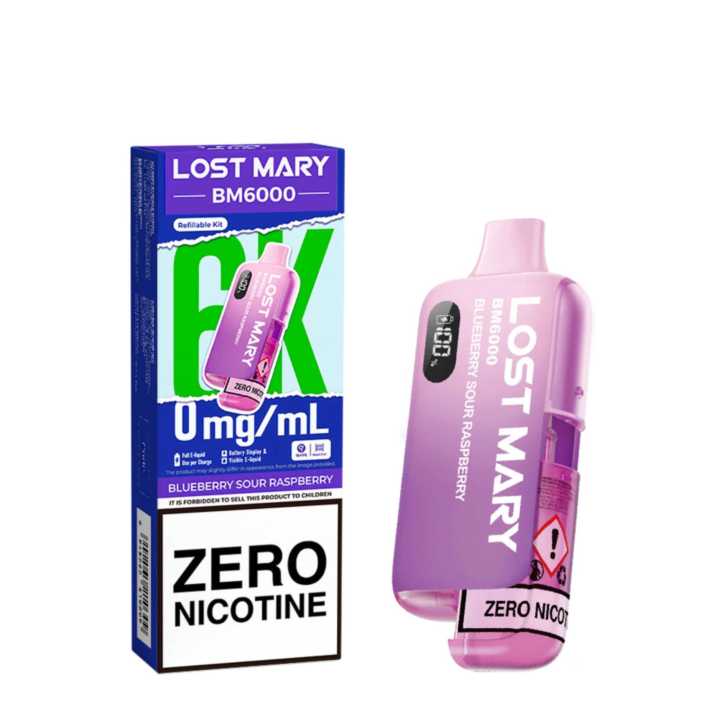 Lost Mary BM6000 Zero Nicotine Prefilled Pod Kit