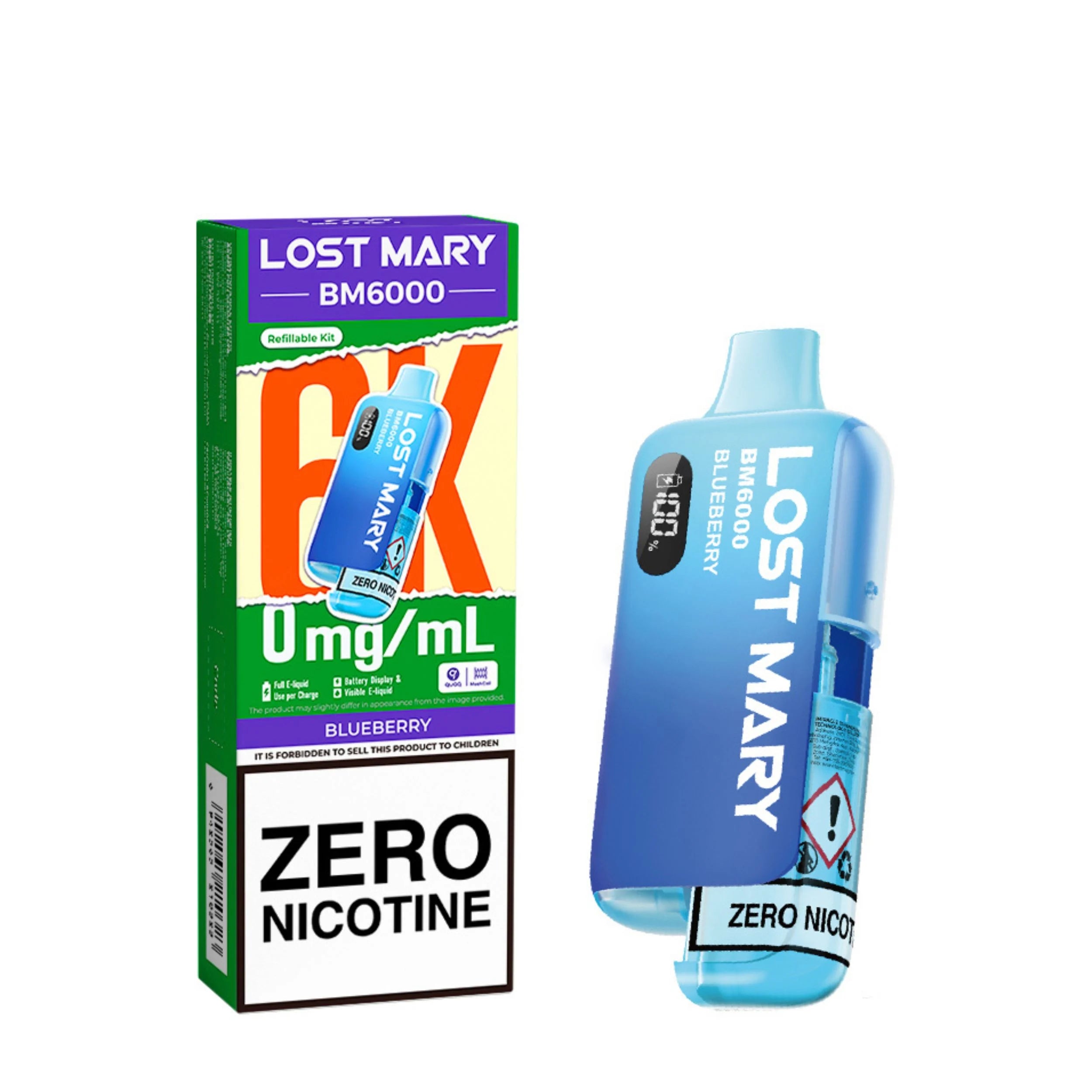 Lost Mary BM6000 Zero Nicotine Prefilled Pod Kit