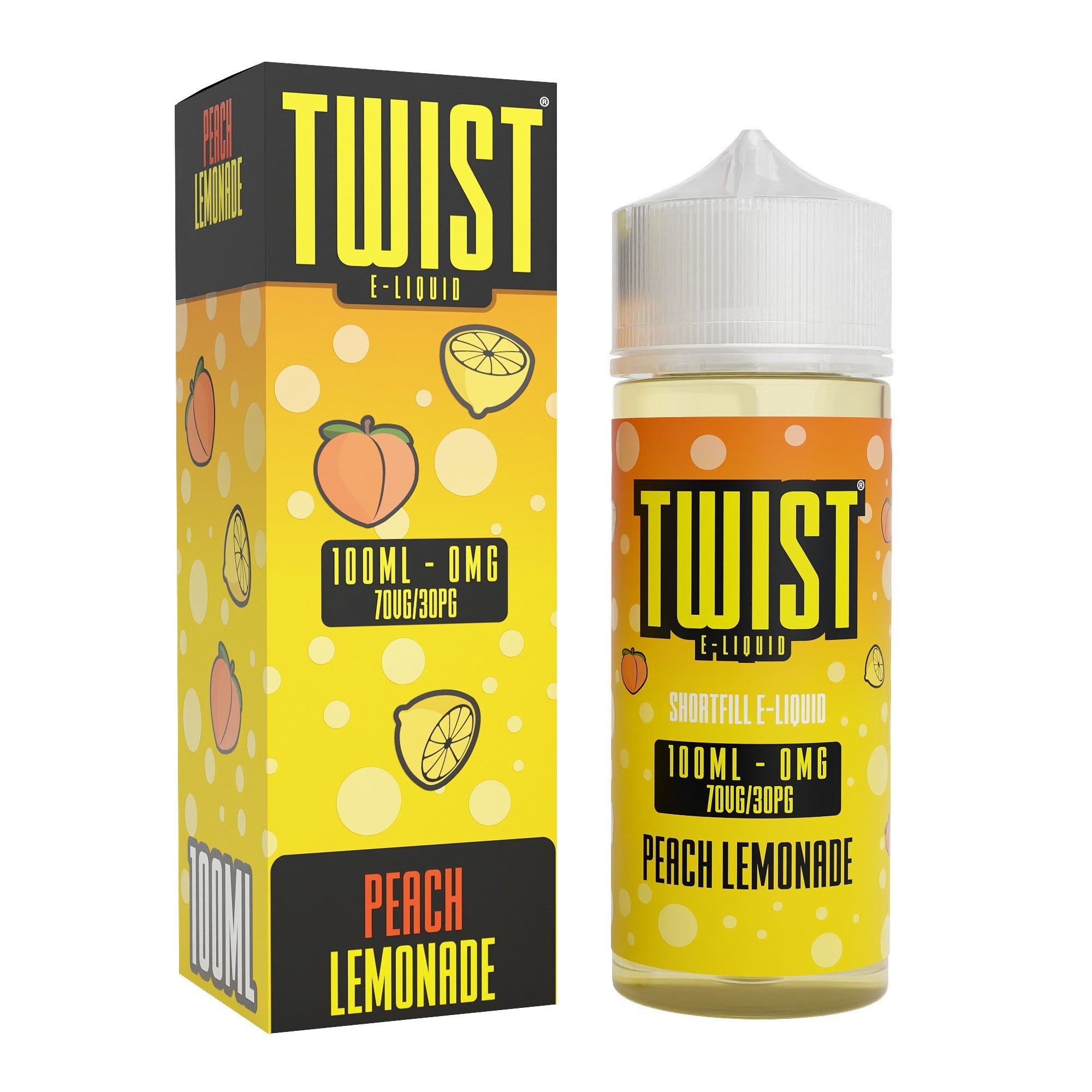 Peach Lemonade 100ml E Liquid Twist Liquids