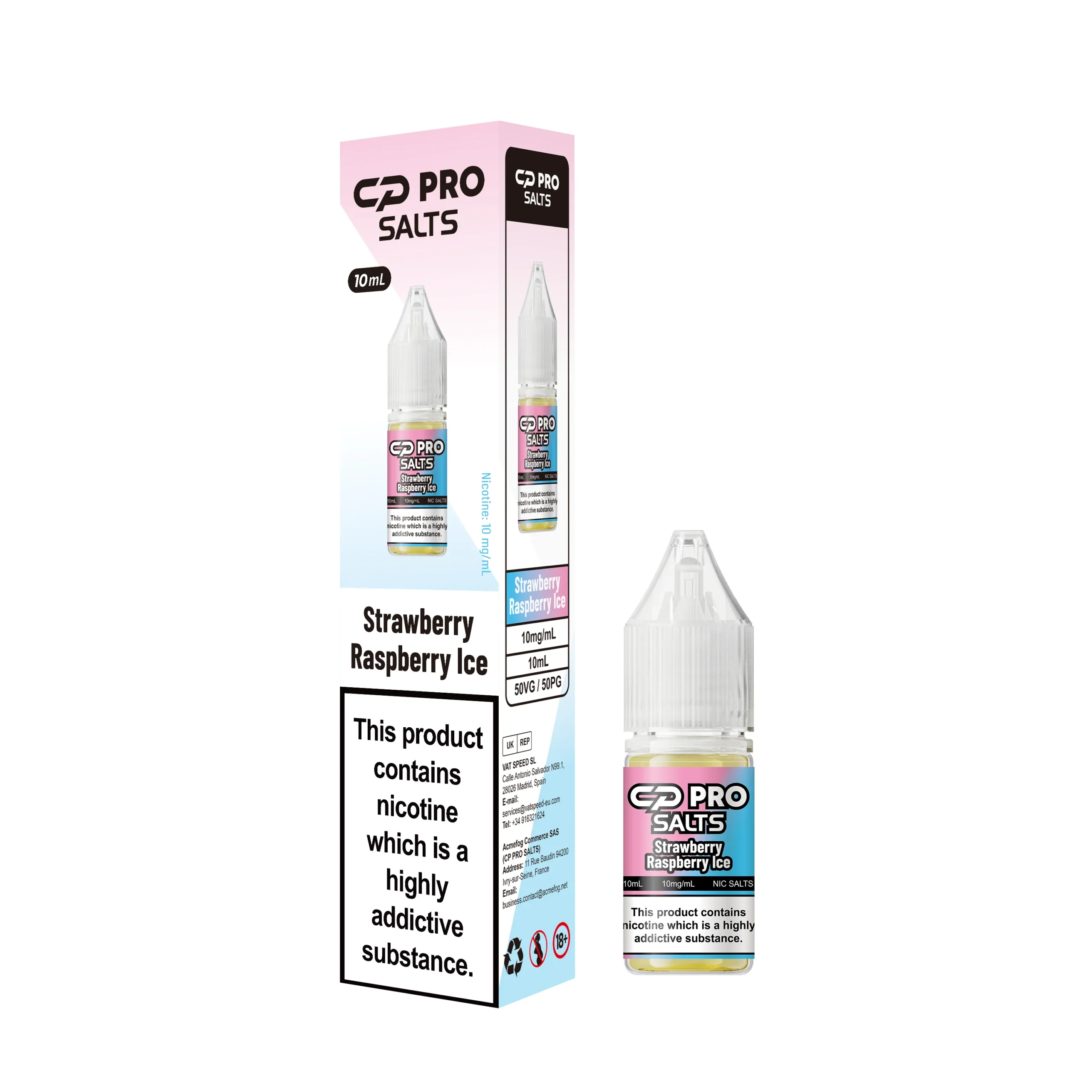Crystal Pro CP Nic Salt E-Liquid - 10mg & 20mg - Box of 5