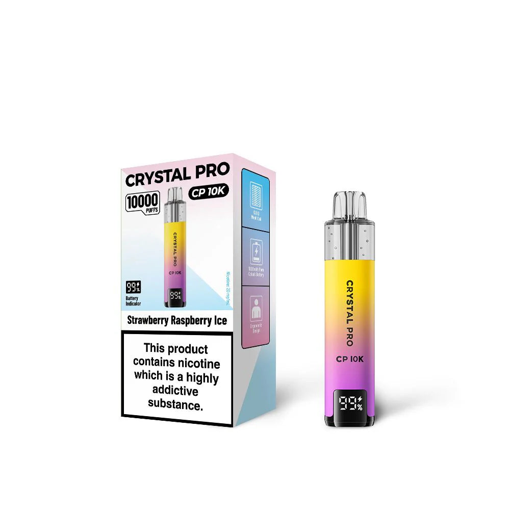 Crystal Pro 10000 (CP10K) Prefilled Vape Kit TPD Compliant - Box of 5
