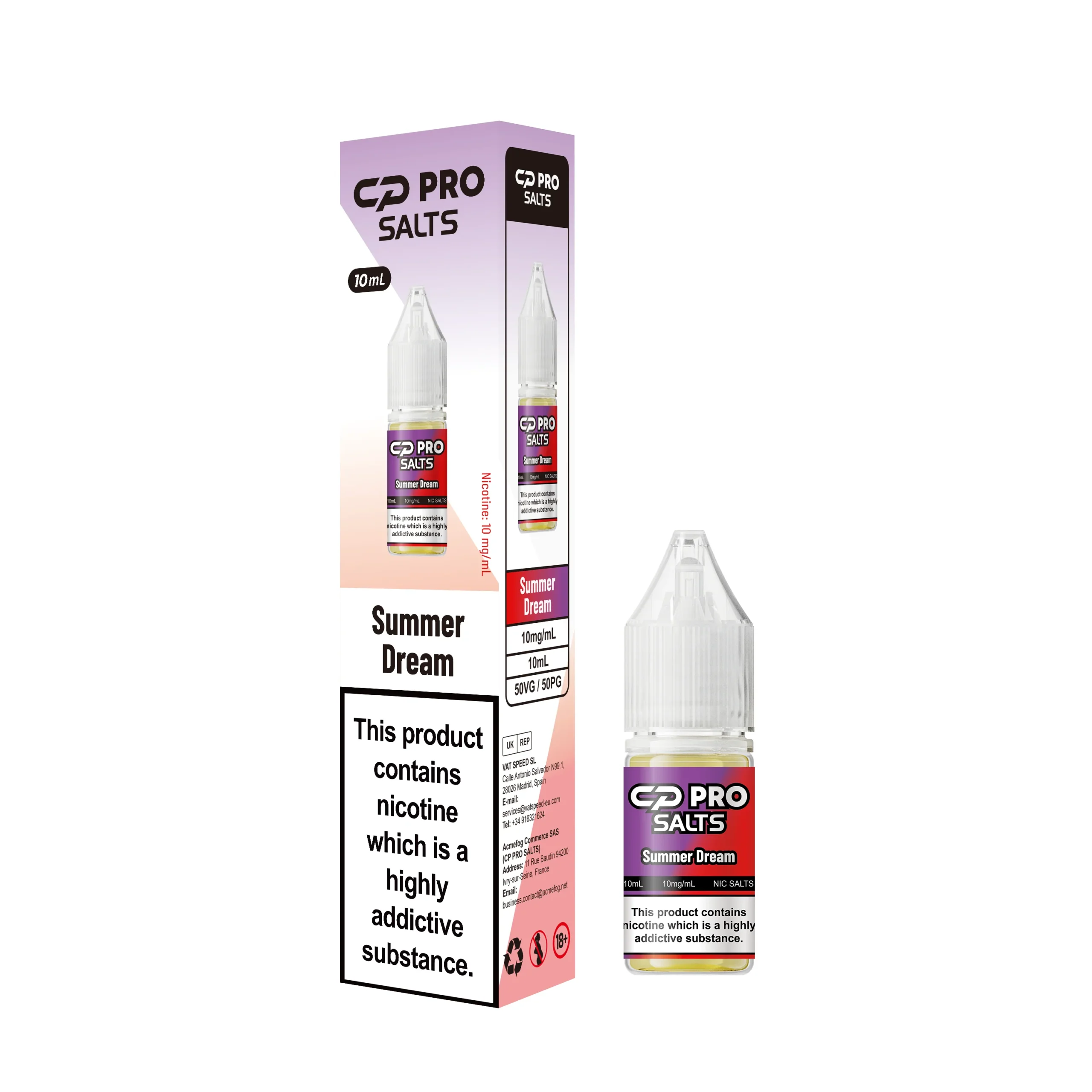 Crystal Pro CP Nic Salt E-Liquid - 10mg & 20mg