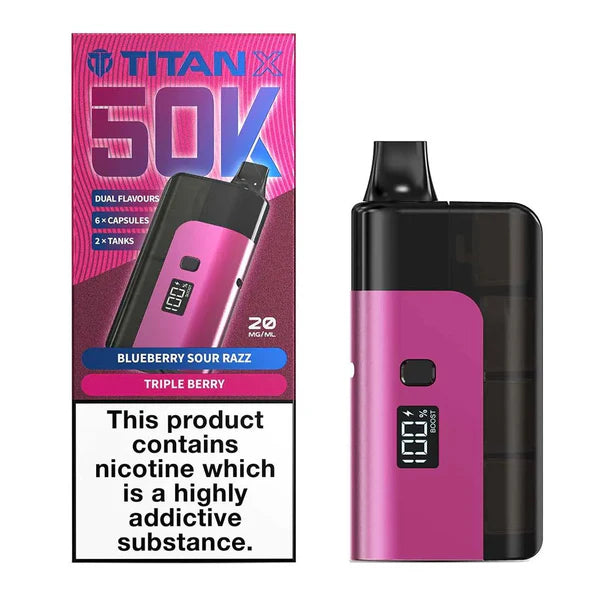 Titan X 50K Puffs Prefilled Pod Kit - Box of 5