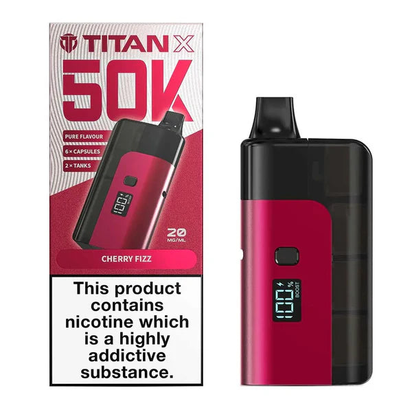 Titan X 50K Puffs Prefilled Pod Kit - Box of 5