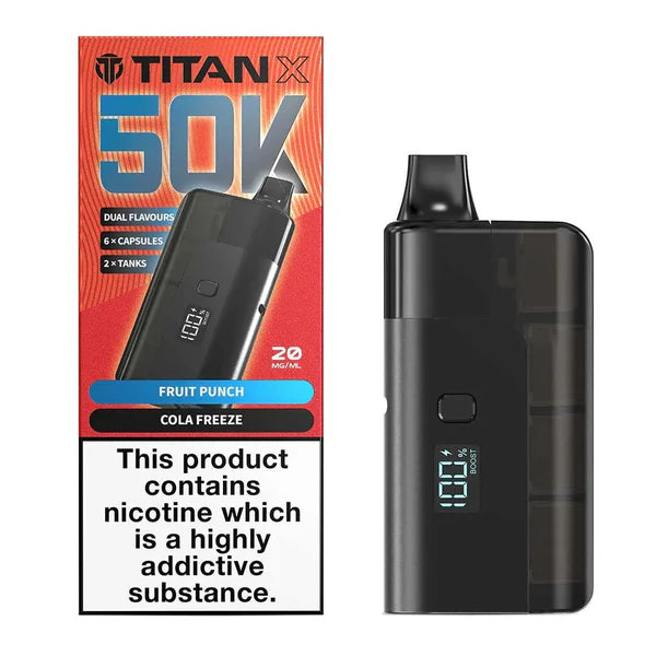 Titan X 50K Puffs Prefilled Pod Kit - Box of 5