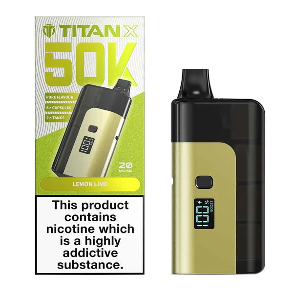Titan X 50K Puffs Prefilled Pod Kit - Box of 5