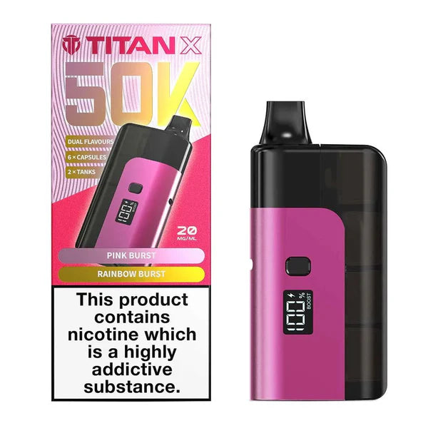 Titan X 50K Puffs Prefilled Pod Kit - Box of 5