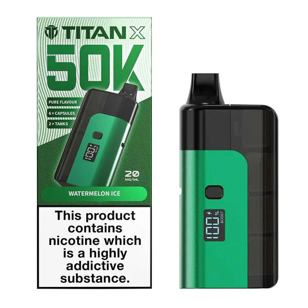 Titan X 50K Puffs Prefilled Pod Kit - Box of 5