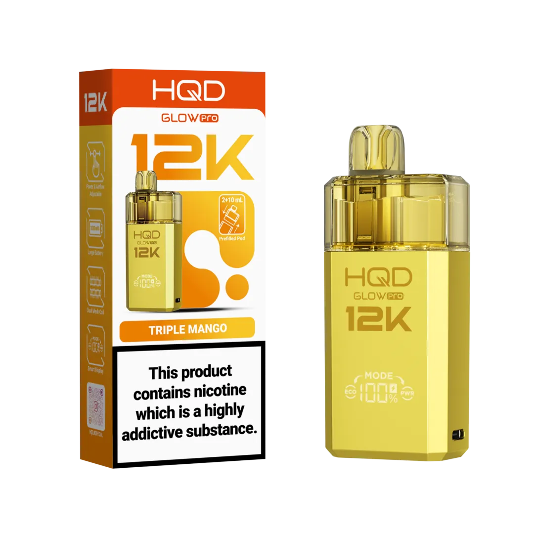 HQD Glow Pro 12k Prefiiled Kit - Box of 5