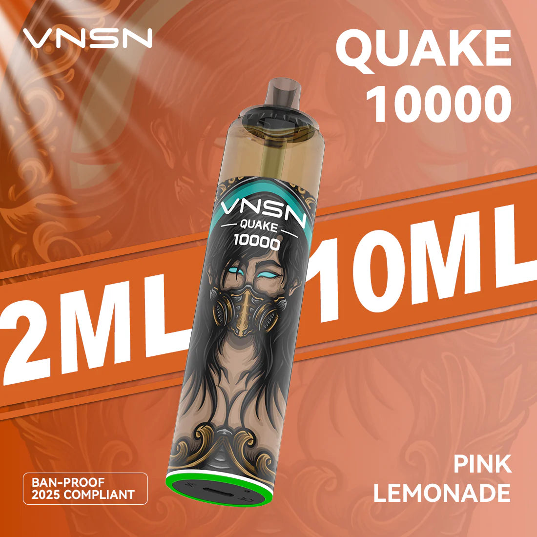 VNSN Quake 10k, 10,000 Puffs Prefilled Vape Kit