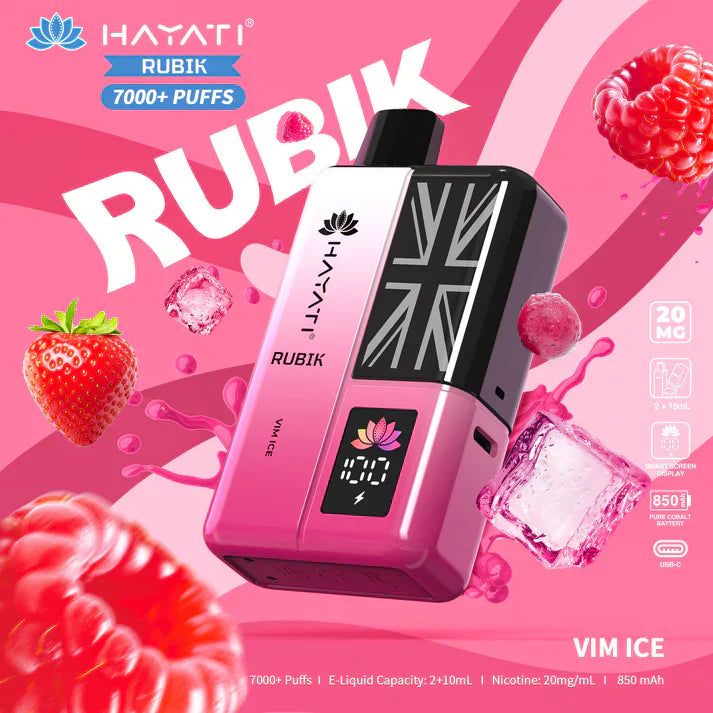 Hayati Rubik 7000+ Puffs Prefilled Kit - Box of 5