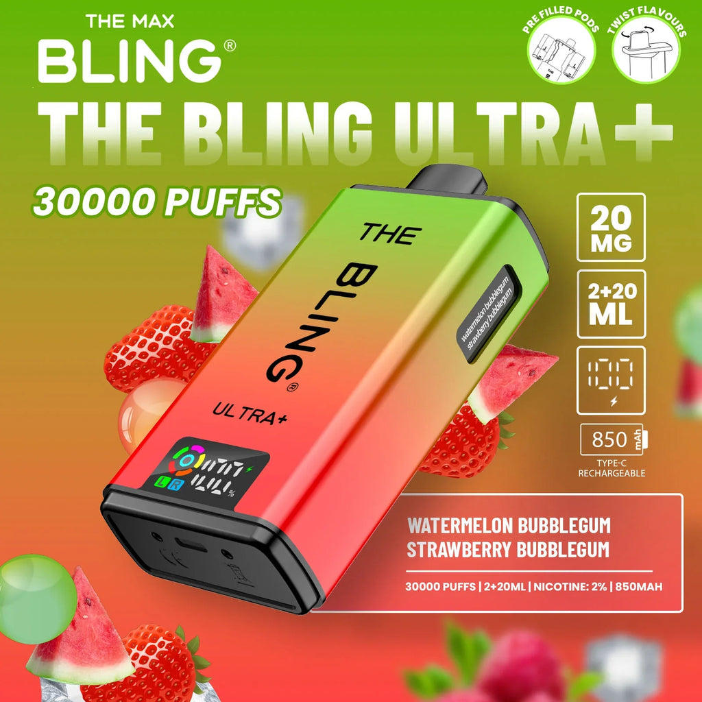 The Bling Ultra Plus 30k Puffs Prefilled Pod Vape Kit
