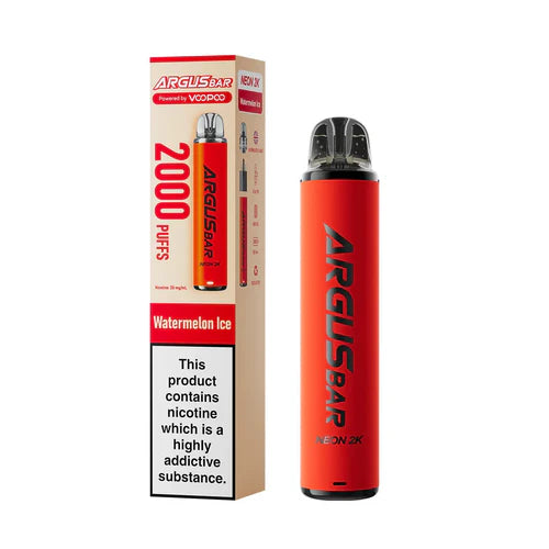 VooPoo Argus Bar Neon 2K Prefilled Kit - Box of 10