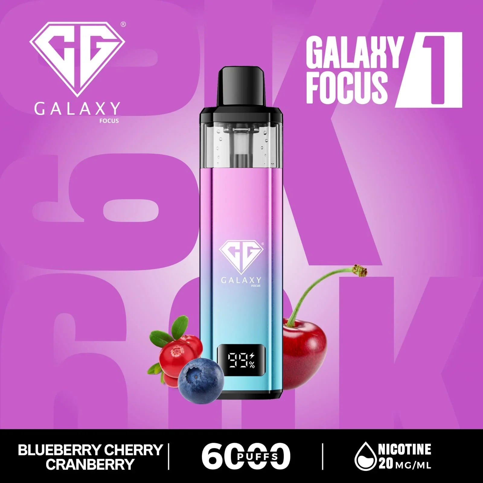Crystal Galaxy Focus1 6k Puffs Prefilled Pod Kit