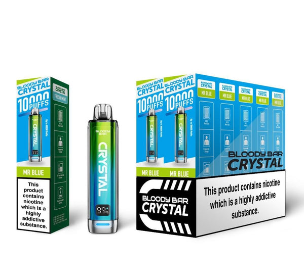 Bloody Bar Crystal 10k Puffs Prefilled Vape Kit - Pack of 5