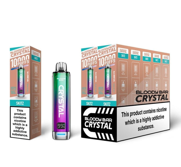 Bloody Bar Crystal 10k Puffs Prefilled Vape Kit - Pack of 5