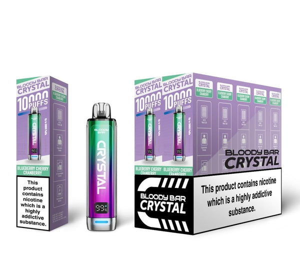 Bloody Bar Crystal 10k Puffs Prefilled Vape Kit - Pack of 5