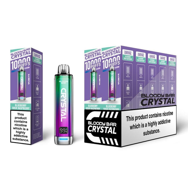 Bloody Bar Crystal 10k Puffs Prefilled Vape Kit - Pack of 5