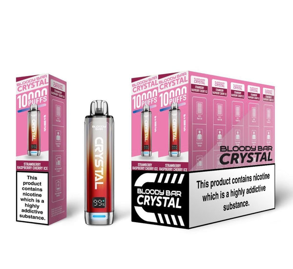 Bloody Bar Crystal 10k Puffs Prefilled Vape Kit - Pack of 5