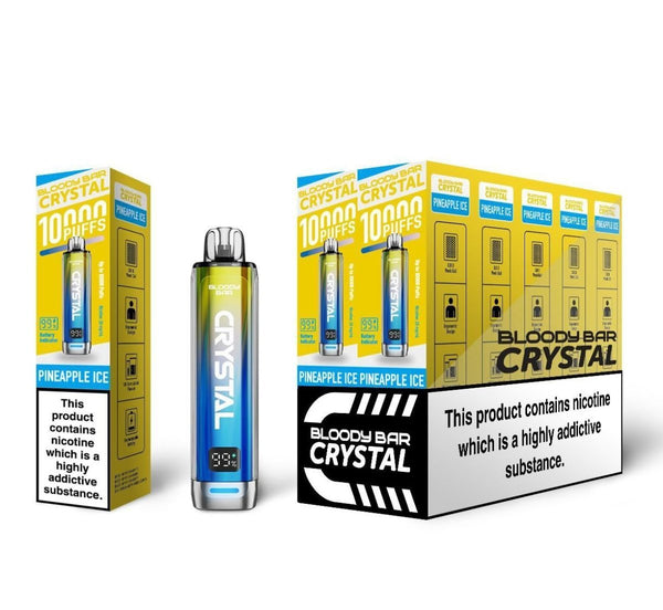 Bloody Bar Crystal 10k Puffs Prefilled Vape Kit - Pack of 5