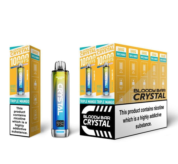 Bloody Bar Crystal 10k Puffs Prefilled Vape Kit - Pack of 5