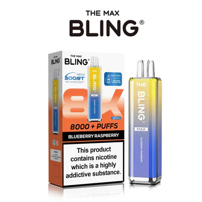 The Crystal Bling Max 8000 Puffs Prefilled Pod Kit -Box of 5