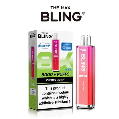 The Crystal Bling Max 8000 Puffs Prefilled Pod Kit -Box of 5