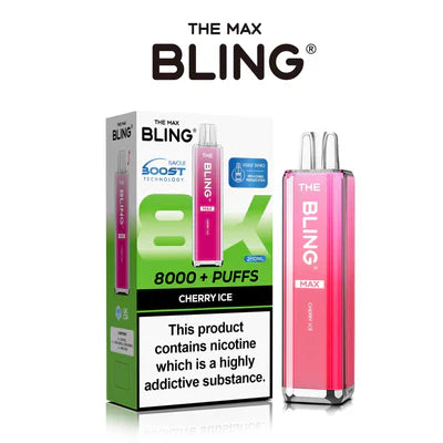 The Crystal Bling Max 8000 Puffs Prefilled Pod Kit -Box of 5