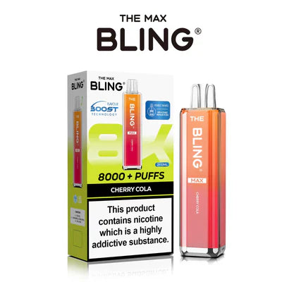 The Crystal Bling Max 8000 Puffs Prefilled Pod Kit -Box of 5