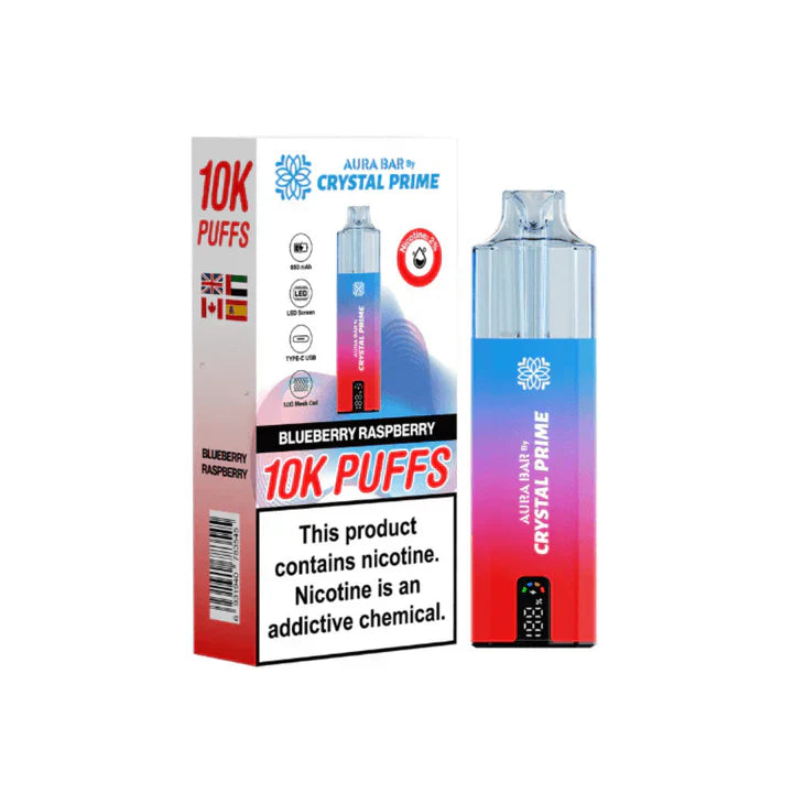 Crystal Prime Aura Bar 10000 Prefilled Pod Kit -Box of 5