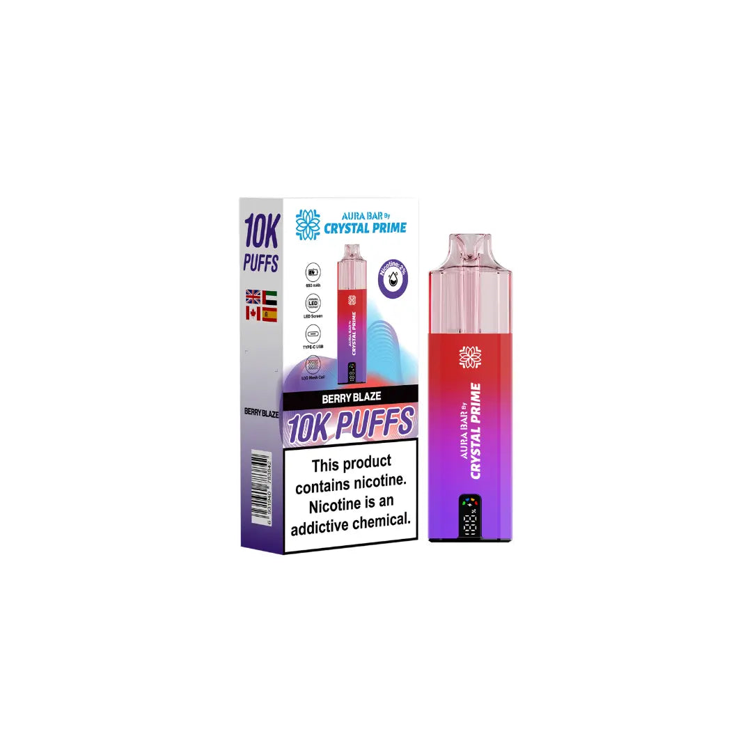 Crystal Prime 10K By Aura Bar Prefilled Vape Kit