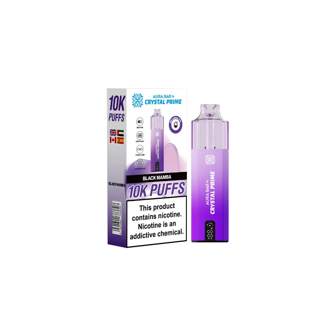 Crystal Prime 10K By Aura Bar Prefilled Vape Kit
