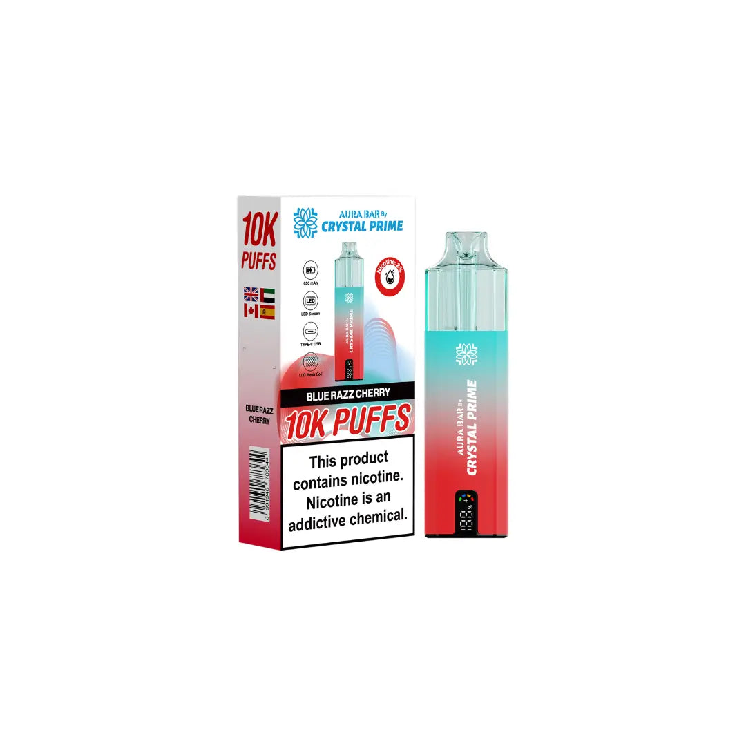 Crystal Prime 10K By Aura Bar Prefilled Vape Kit